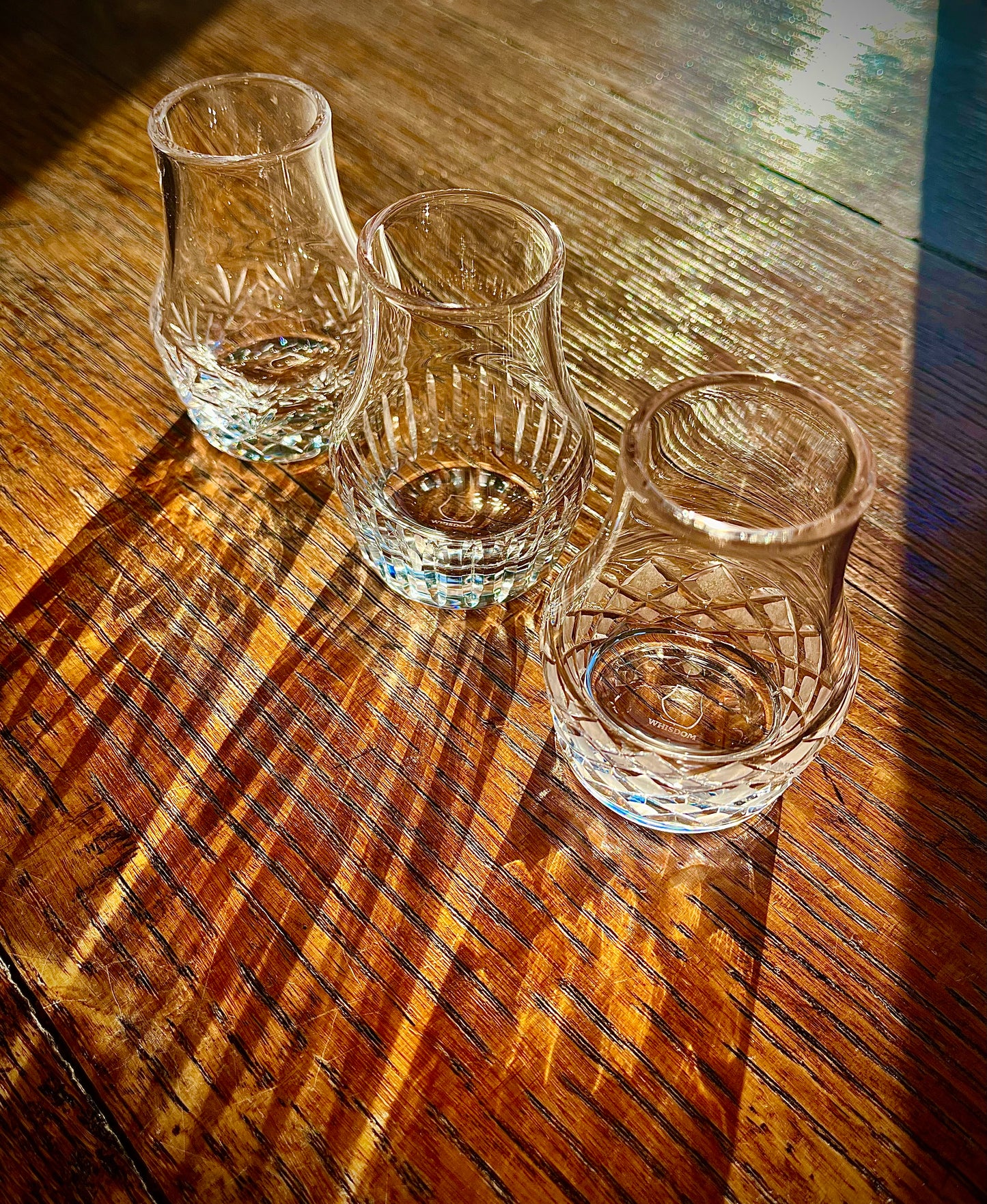 Whisdom Drops Set of 3 Tasting Glasses