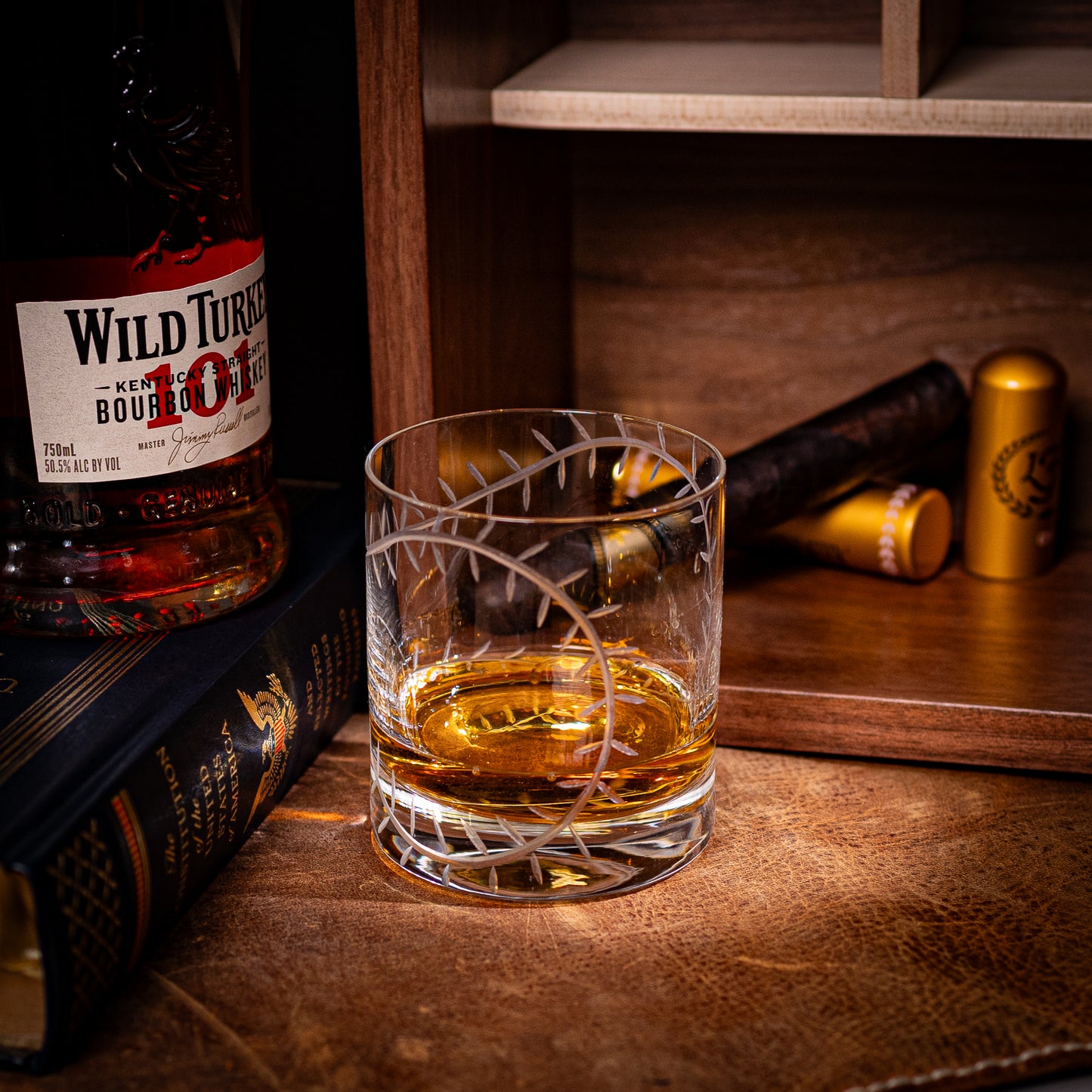 "Bases Loaded" Baseball Themed Whisky Glass.