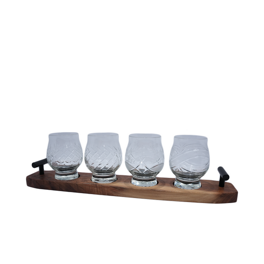 Libbey Kentucky Bourbon Trail Set with Flight Board