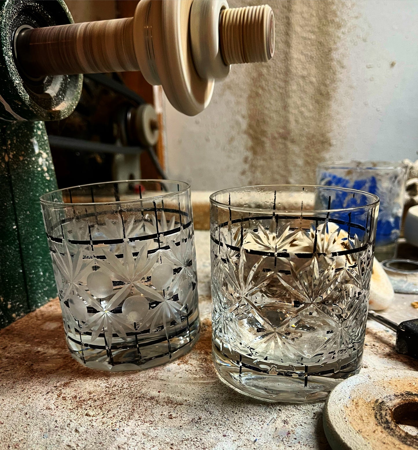 "Bar Keep" Traditional Cut Whisky Glass