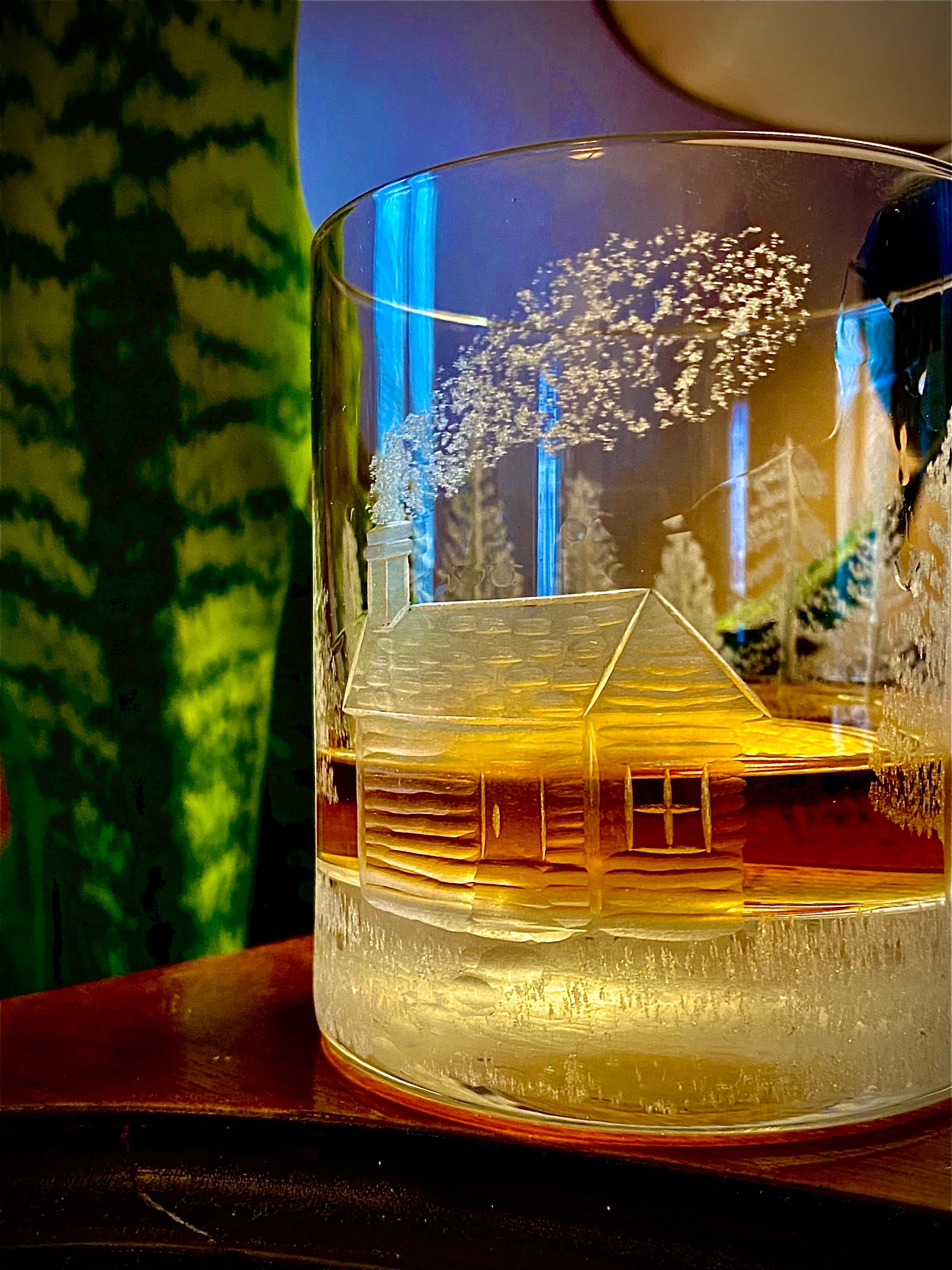 "Cabin in the Woods" Whiskey Glass