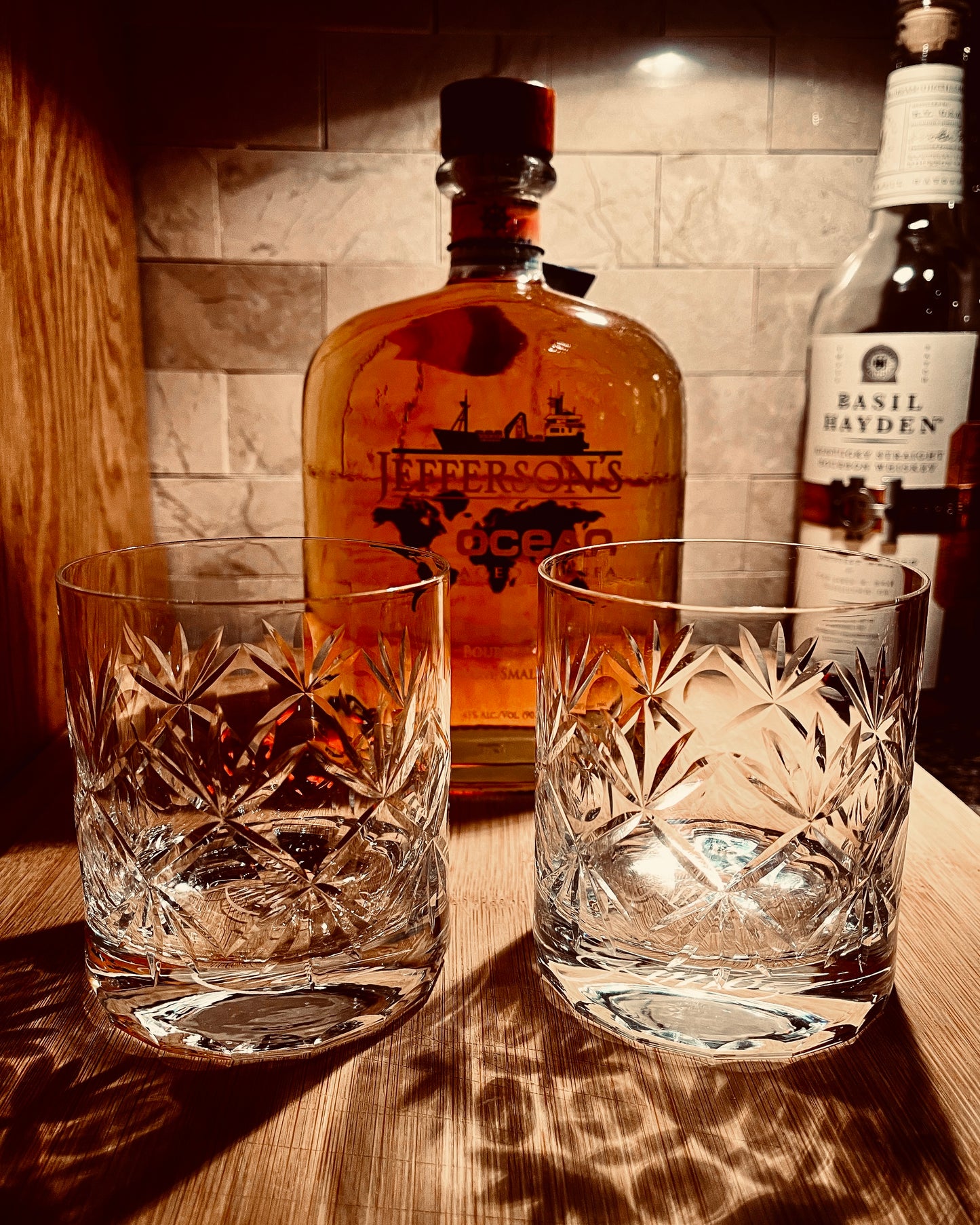 "Bar Keep" Traditional Cut Whisky Glass