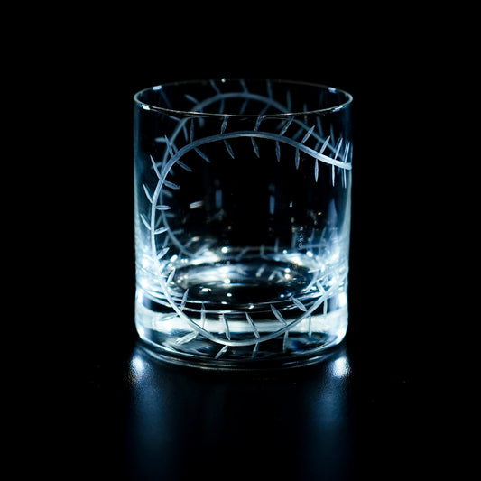 "Bases Loaded" Baseball Themed Whisky Glass.