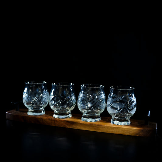 Libbey Kentucky Bourbon Trail Set with Flight Board